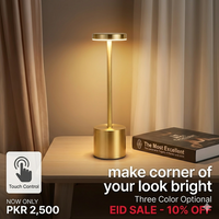 LED Touch Sensor Lamp – Premium Metal Rechargeable Light