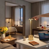 LED Touch Sensor Lamp – Premium Metal Rechargeable Light